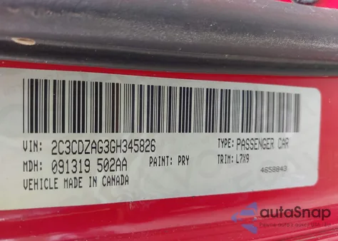 2016 Dodge Challenger Sxt from USA, damaged, VIN 2C3CDZAG3GH345826